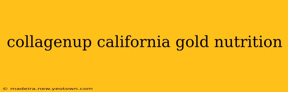 collagenup california gold nutrition