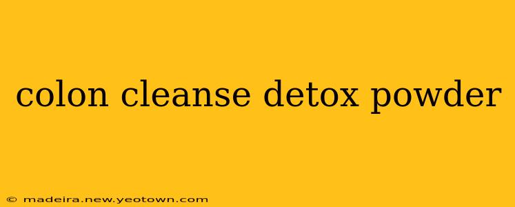 colon cleanse detox powder