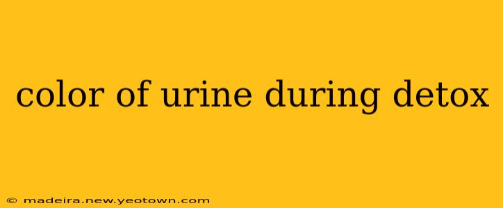 color of urine during detox