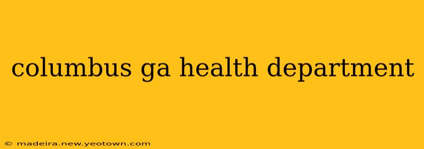 columbus ga health department