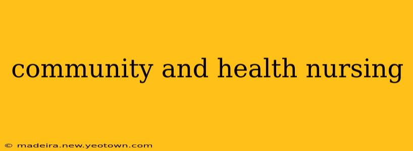 community and health nursing