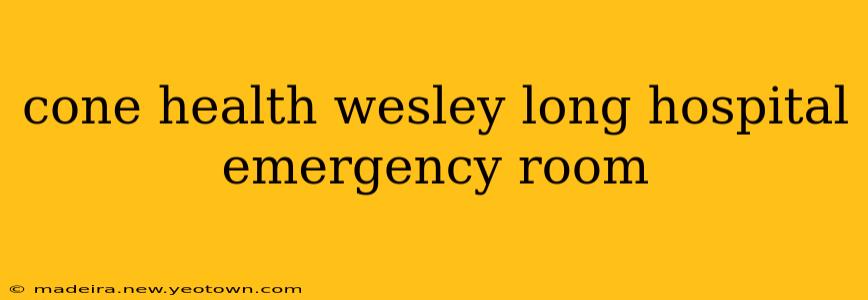 cone health wesley long hospital emergency room