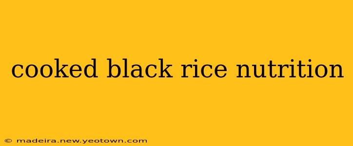 cooked black rice nutrition