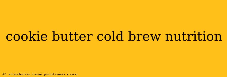 cookie butter cold brew nutrition