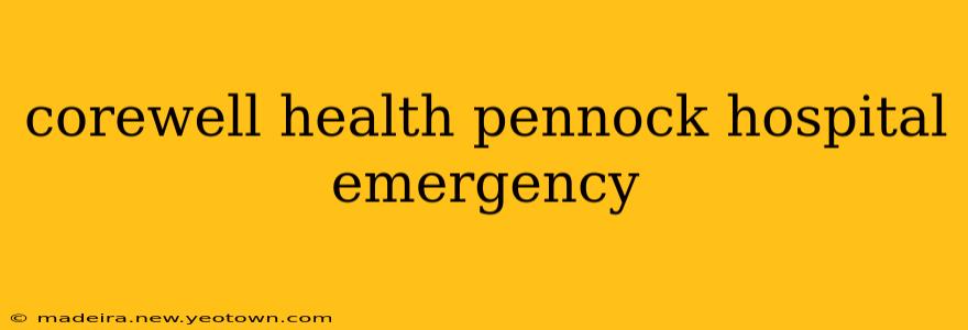 corewell health pennock hospital emergency