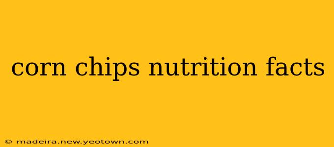 corn chips nutrition facts