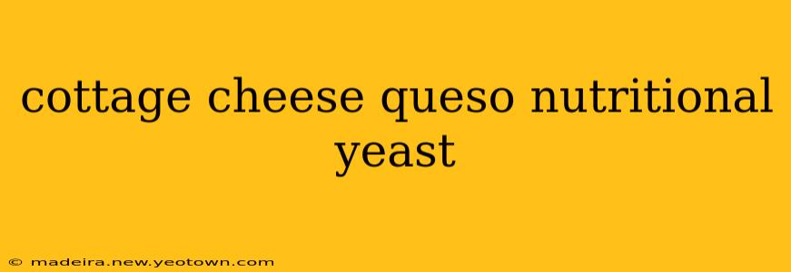 cottage cheese queso nutritional yeast