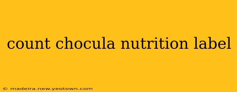 count chocula nutrition label