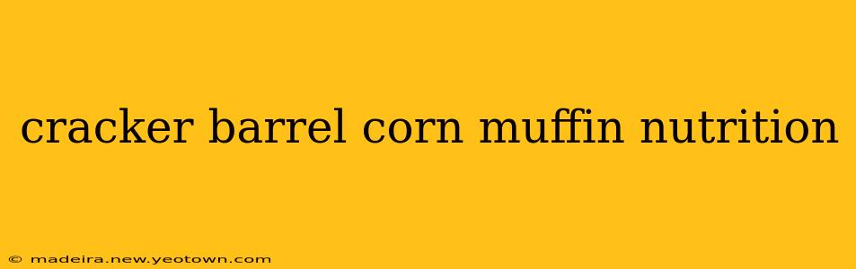 cracker barrel corn muffin nutrition