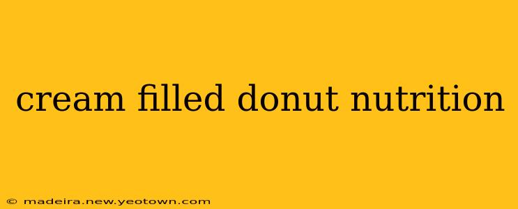cream filled donut nutrition