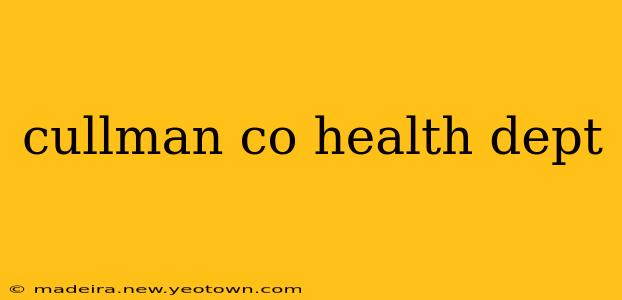 cullman co health dept
