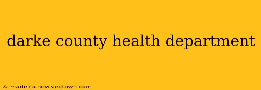 darke county health department