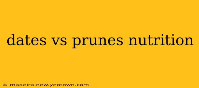 dates vs prunes nutrition