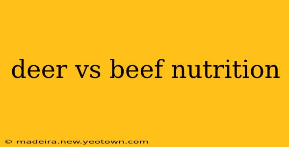 deer vs beef nutrition