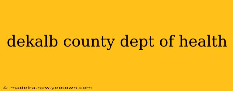 dekalb county dept of health