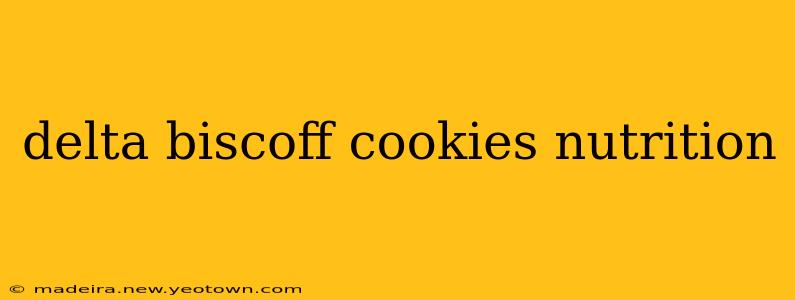 delta biscoff cookies nutrition