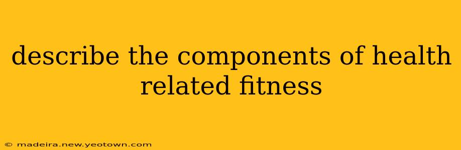 describe the components of health related fitness
