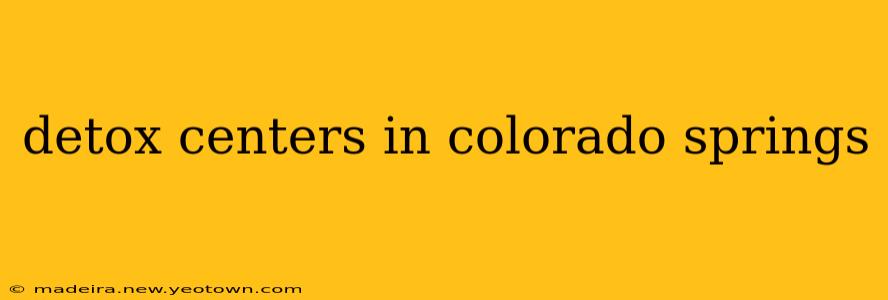 detox centers in colorado springs