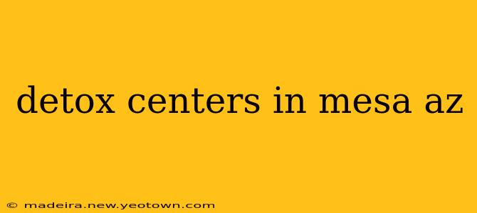 detox centers in mesa az