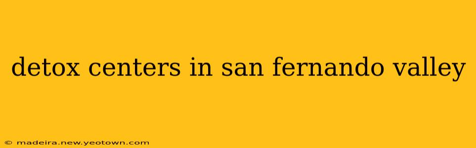 detox centers in san fernando valley