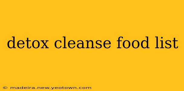 detox cleanse food list