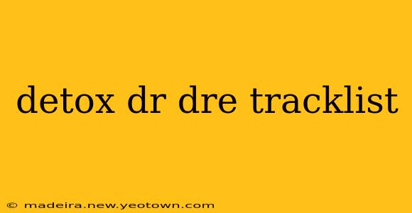 detox dr dre tracklist