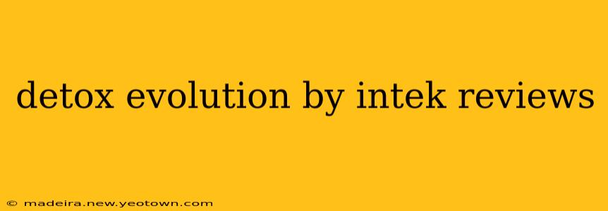 detox evolution by intek reviews