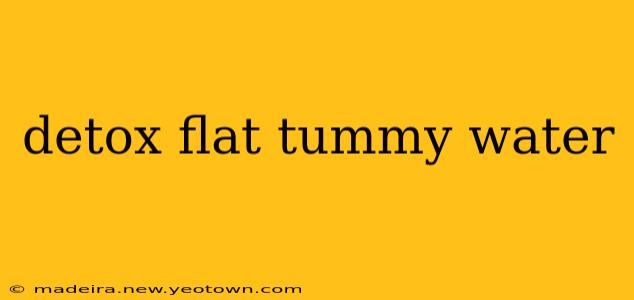 detox flat tummy water