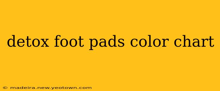 detox foot pads color chart