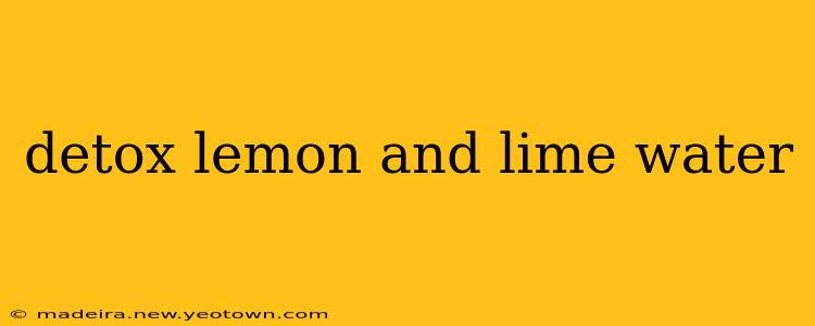 detox lemon and lime water