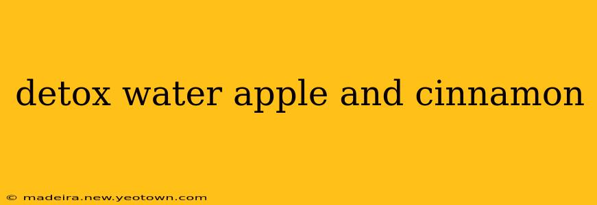 detox water apple and cinnamon