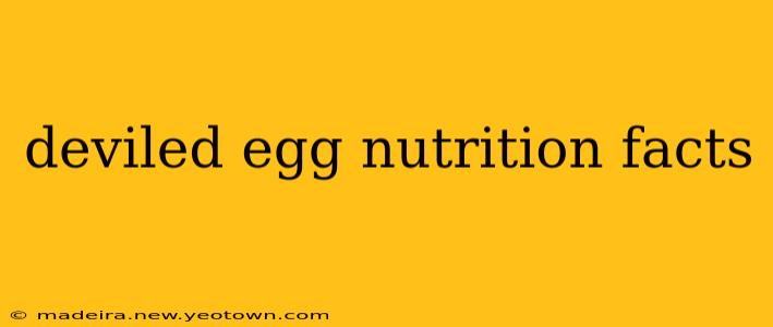 deviled egg nutrition facts