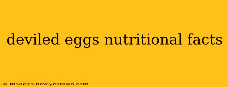 deviled eggs nutritional facts