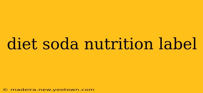 diet soda nutrition label
