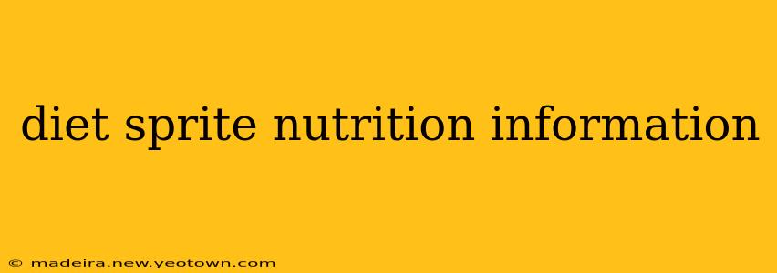 diet sprite nutrition information