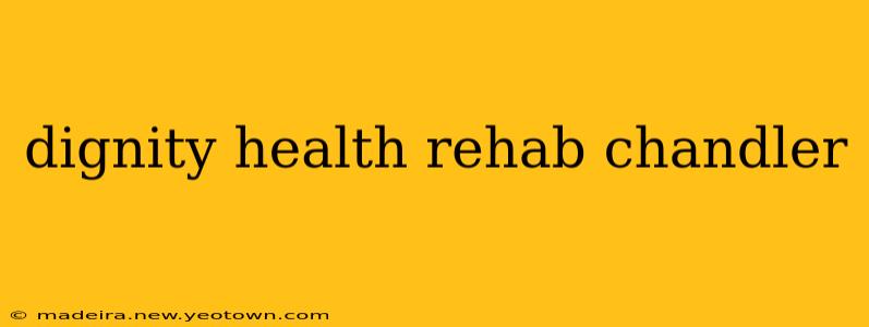 dignity health rehab chandler