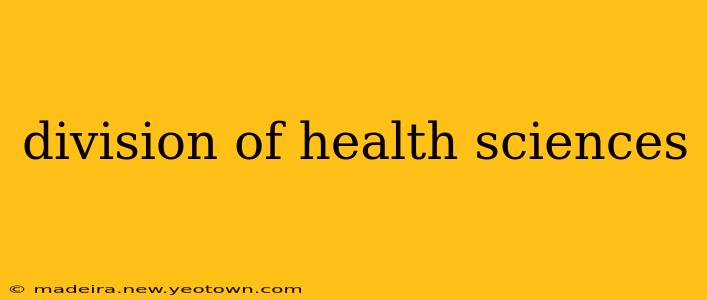 division of health sciences