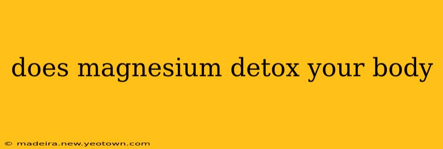 does magnesium detox your body