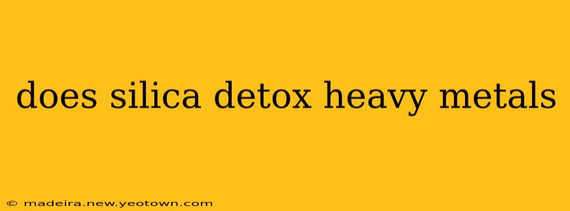 does silica detox heavy metals