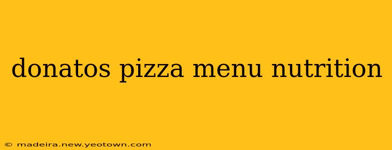 donatos pizza menu nutrition