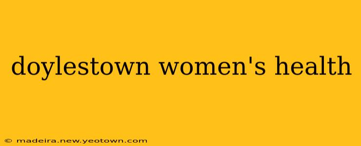 doylestown women's health