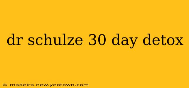 dr schulze 30 day detox