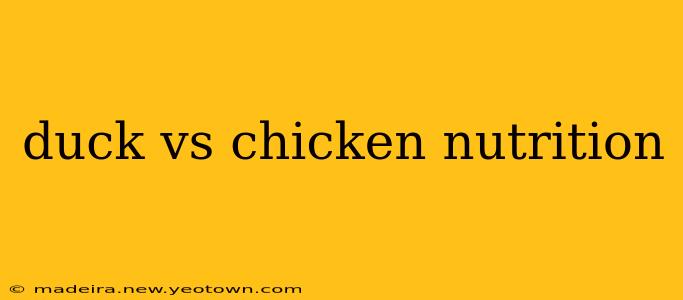 duck vs chicken nutrition
