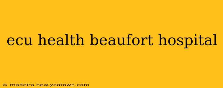 ecu health beaufort hospital
