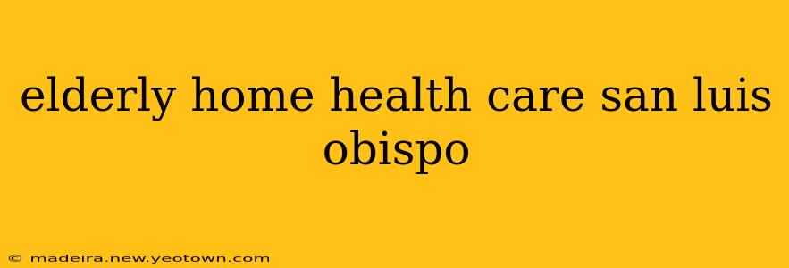 elderly home health care san luis obispo