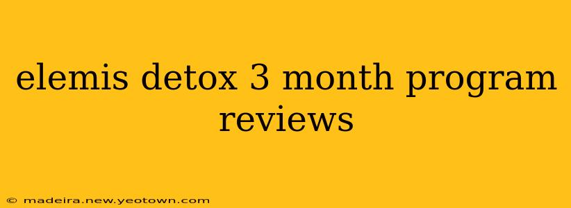 elemis detox 3 month program reviews