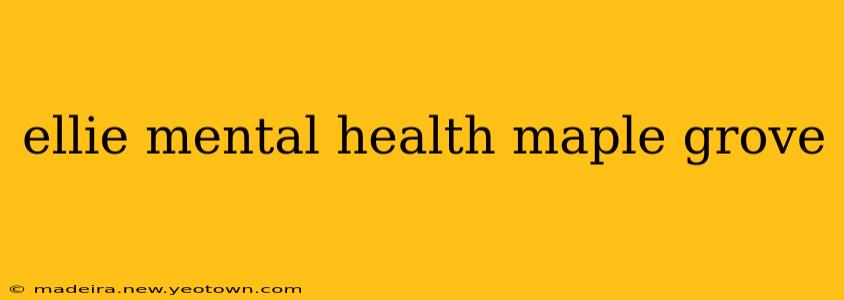 ellie mental health maple grove