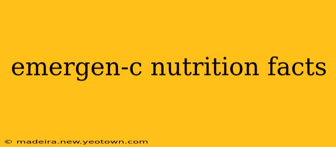 emergen-c nutrition facts