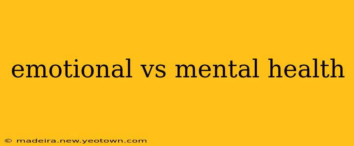 emotional vs mental health