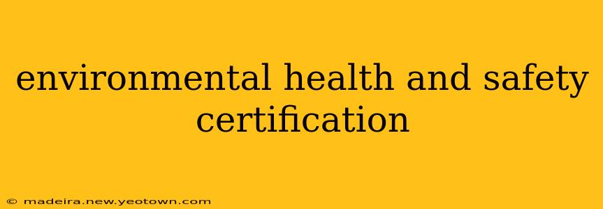 environmental health and safety certification